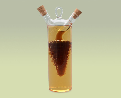 Glasflasche für Essig und Öl