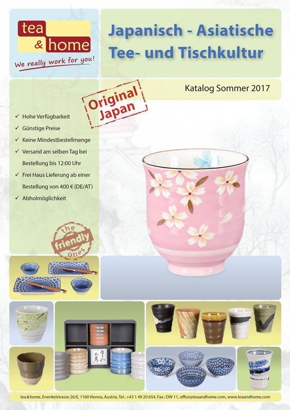 Katalog mit Asiatischem Geschirr und Asiatischen Figutren - Cover