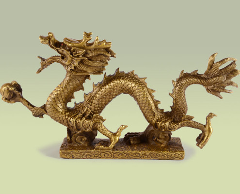 Drachen-Figur aus Bronze