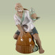 Fischer-Figur aus Keramik