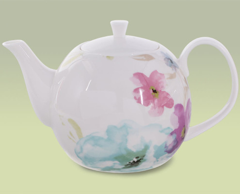 Teekanne aus Fine Bone China