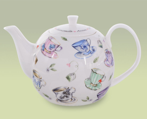 Teekanne aus Fine Bone China